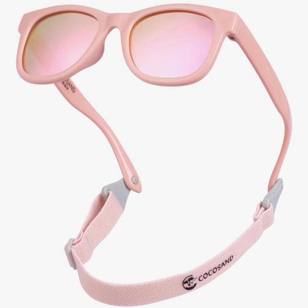 COCOSAND Flexible Polarized Baby Sunglasses with Strap UV Protection